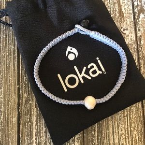 Lokai single wrap bracelet ice blue
